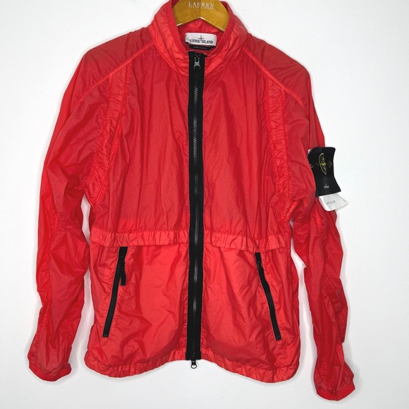 Stone Island Lamy‎ Velour Jacket Medium Red